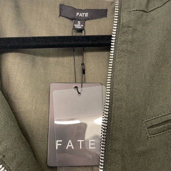 NWT Fate Army Jacket with Southwest knit sleeves - Picture 4 of 9